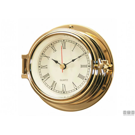 Motomarine strumento meteo classe 120 cassa ottone lucidato — Orologio