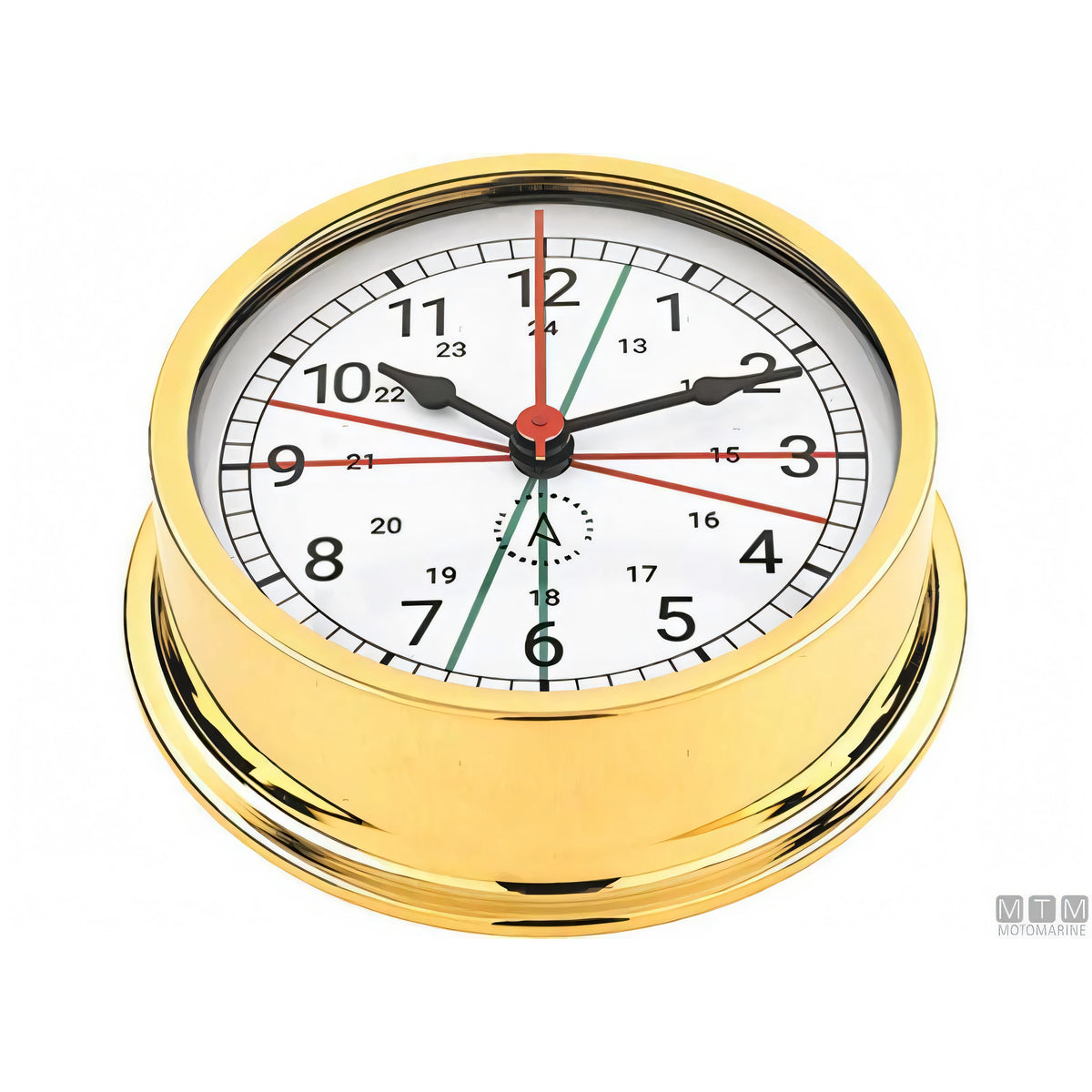 Autonautic strumento meteo nautico ottone lucido — Barometro Minor 72mm