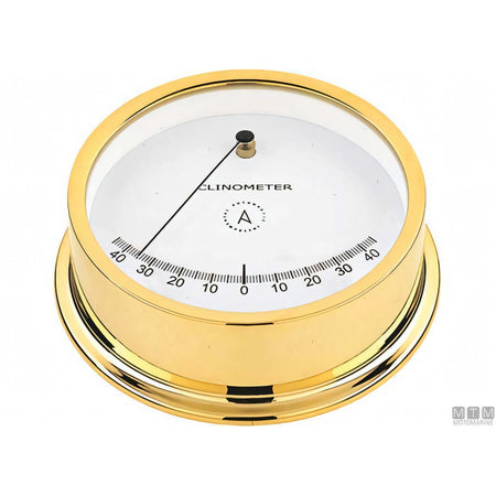 Autonautic strumento meteo nautico ottone lucido — Barometro Minor 72mm