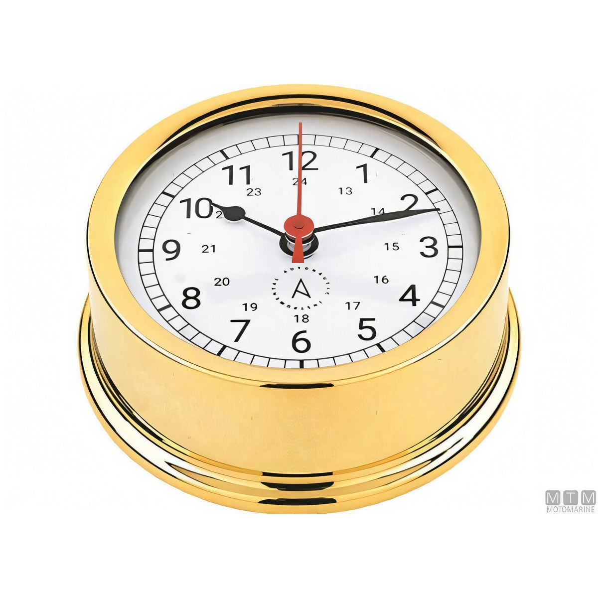Autonautic strumento meteo nautico ottone lucido — Barometro Minor 72mm