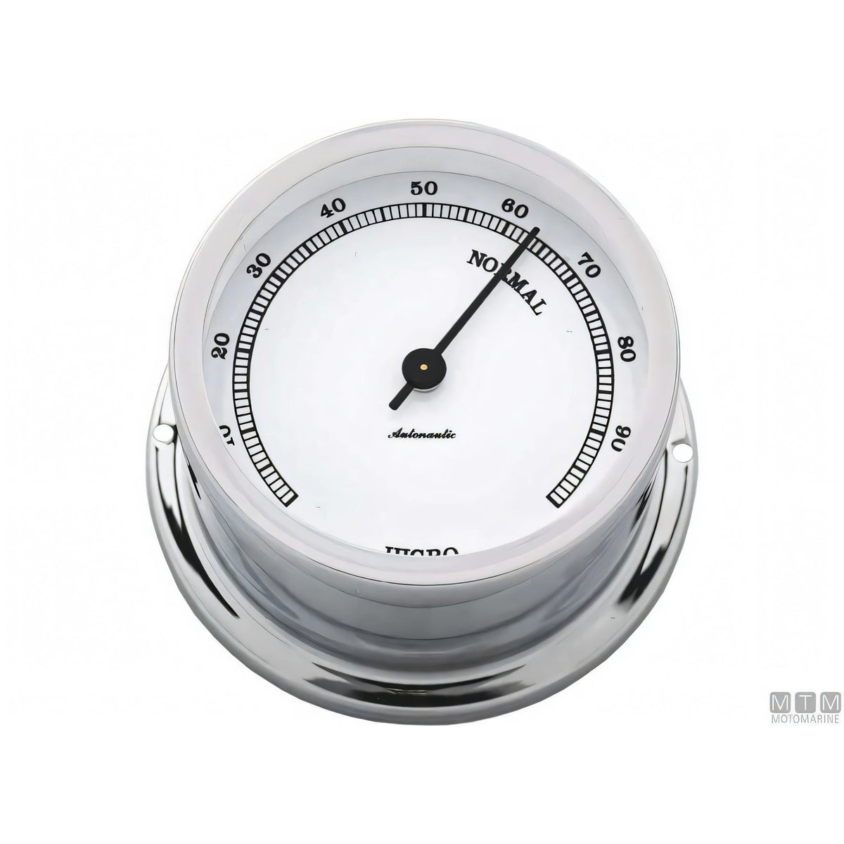 Strumento nautico Autonautic Classic Chrome in ottone cromato — Barometro 72 mm