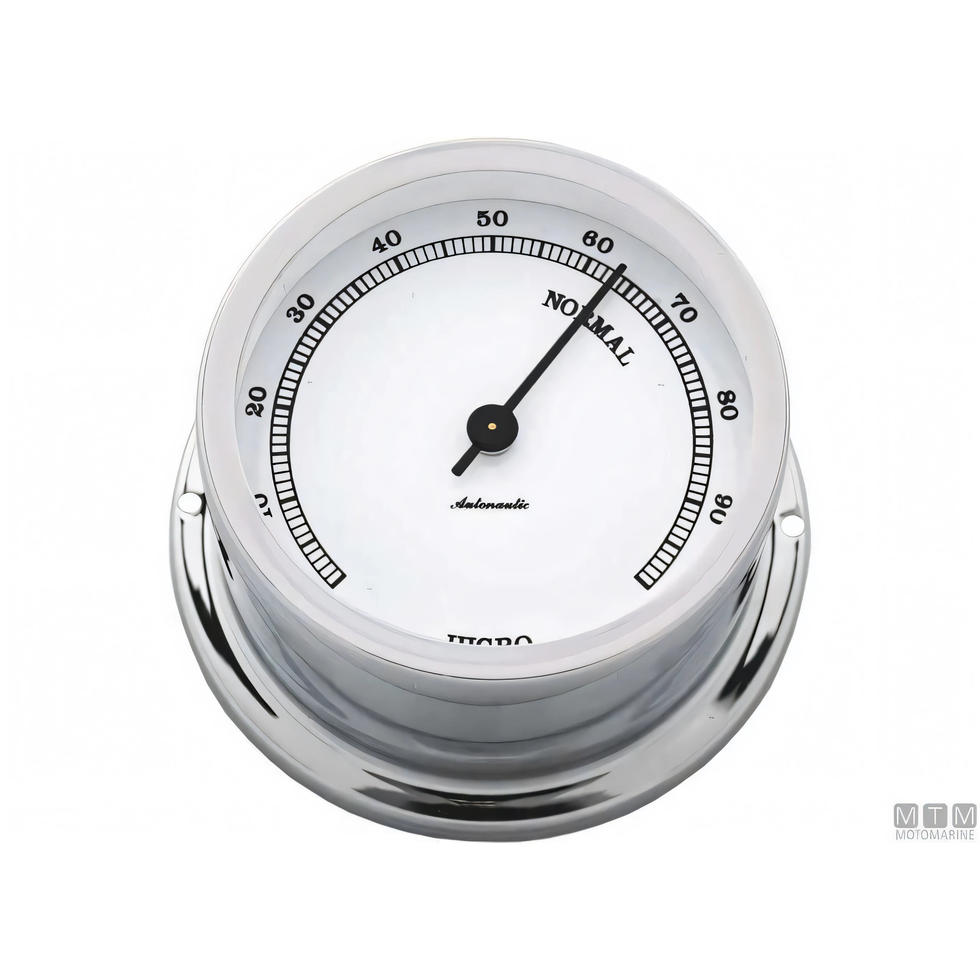 Strumento nautico Autonautic Classic Chrome in ottone cromato — Barometro 72 mm
