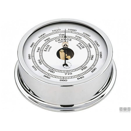 Strumento nautico Autonautic Classic Chrome in ottone cromato — Barometro 72 mm