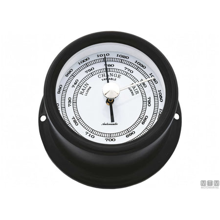 Autonautic strumento meteo Matt Black alluminio nero — Barometro Minor 72mm