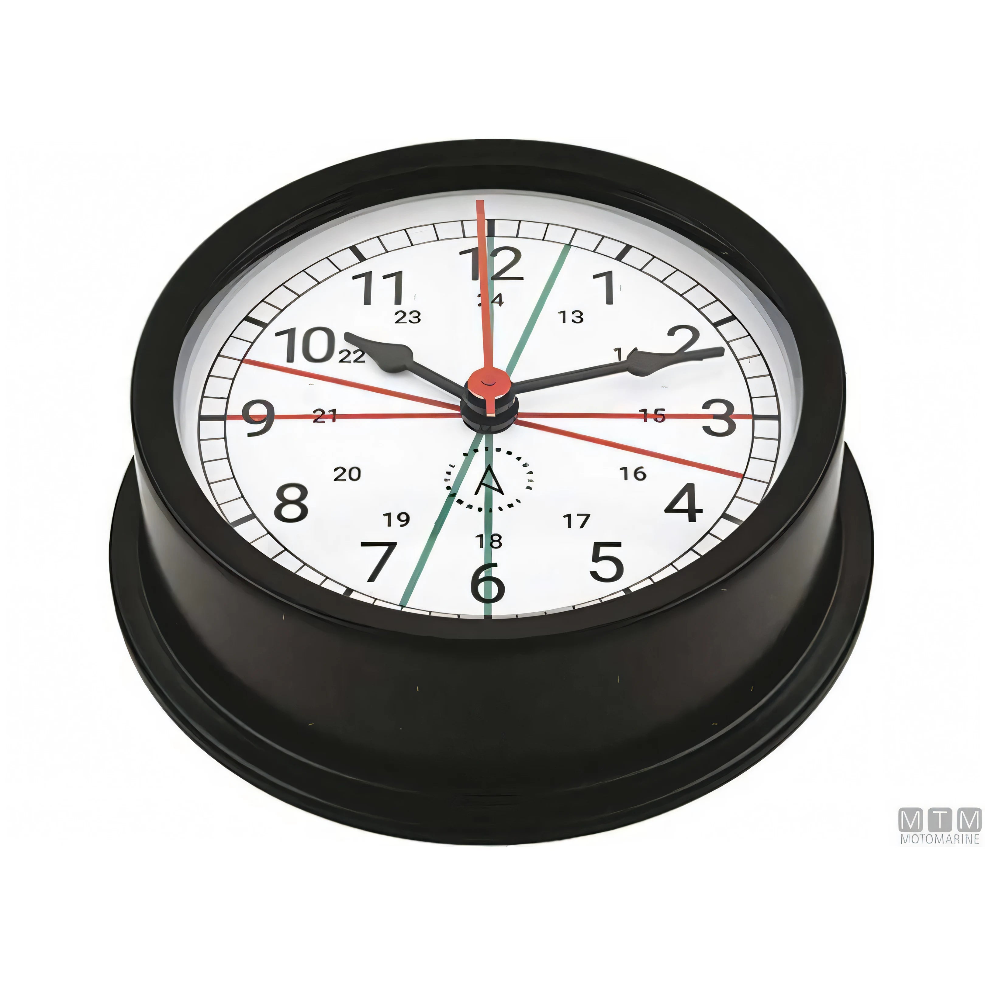 Autonautic strumento meteo Matt Black alluminio nero — Barometro Minor 72mm