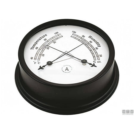 Autonautic strumento meteo Matt Black alluminio nero — Barometro Minor 72mm