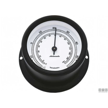 Autonautic strumento meteo Matt Black alluminio nero — Barometro Minor 72mm
