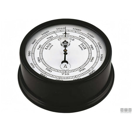 Autonautic strumento meteo Matt Black alluminio nero — Barometro Minor 72mm