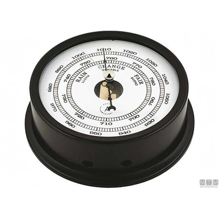 Autonautic strumento meteo Matt Black alluminio nero — Barometro Minor 72mm