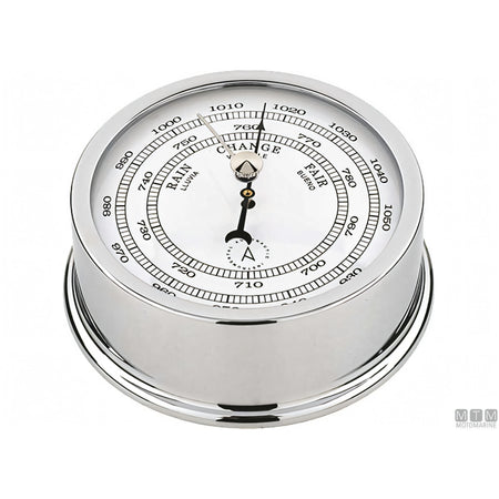 Strumento nautico Autonautic Classic Chrome in ottone cromato — Barometro 95 mm