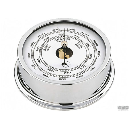 Strumento nautico Autonautic Classic Chrome in ottone cromato — Barometro 120 mm