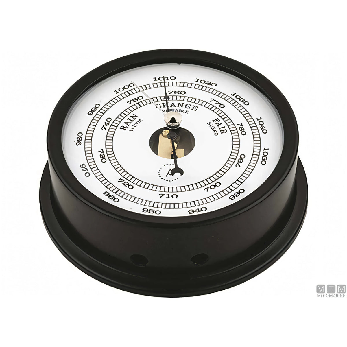 Autonautic strumento meteo Matt Black alluminio nero — Barometro Pacific 120mm