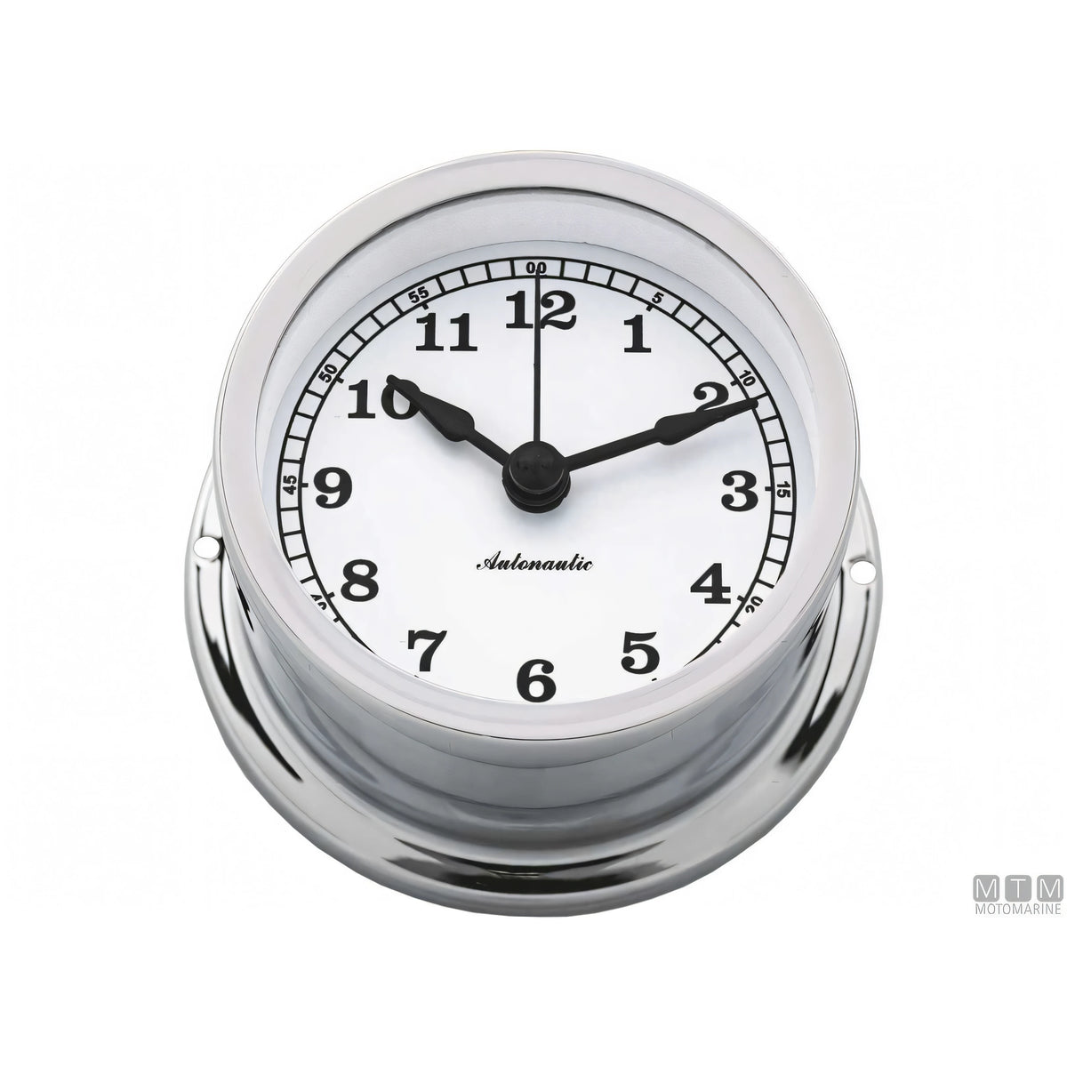 Strumento nautico Autonautic Classic Chrome in ottone cromato — Orologio 72 mm