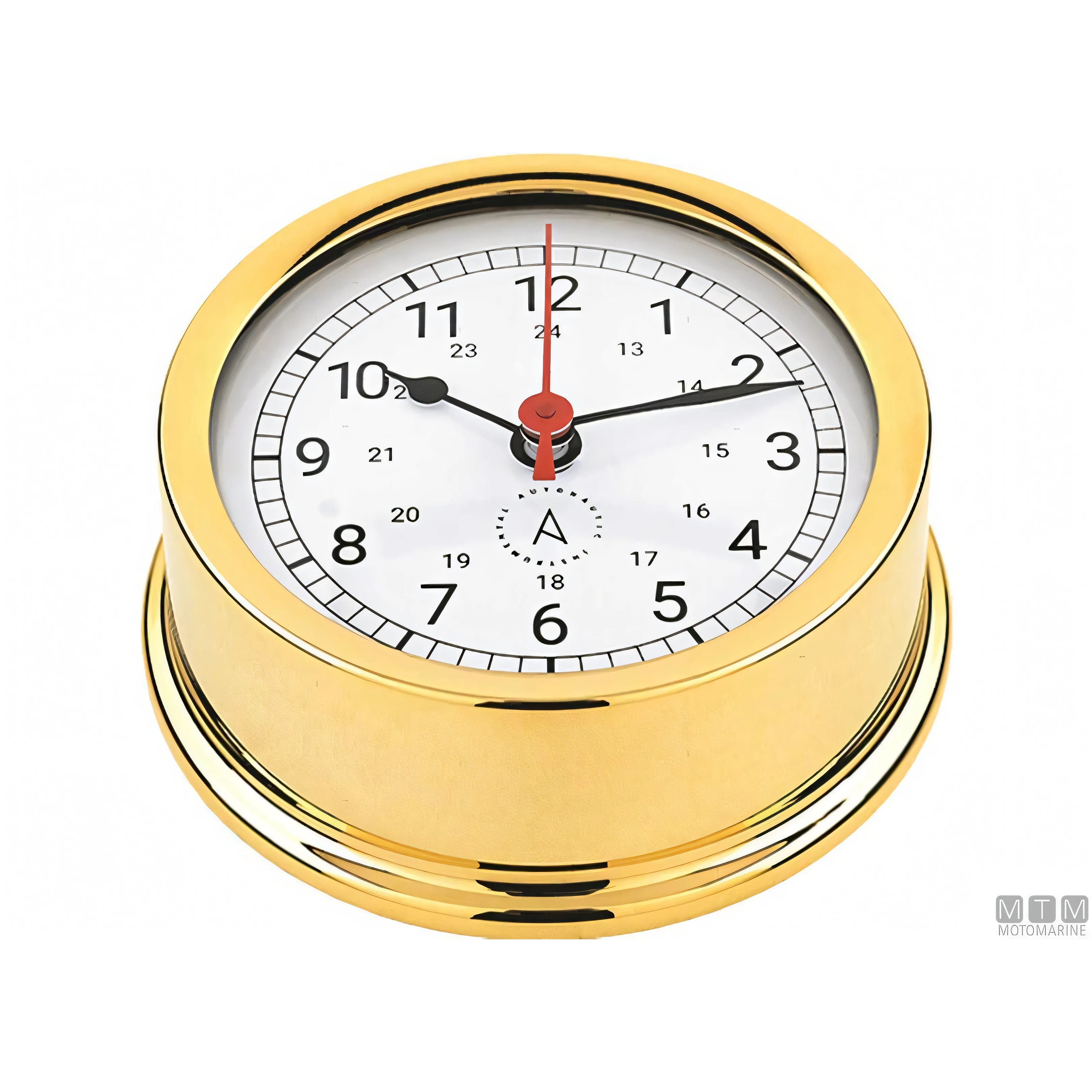 Autonautic strumento meteo nautico ottone lucido — Orologio Atlantic 95mm