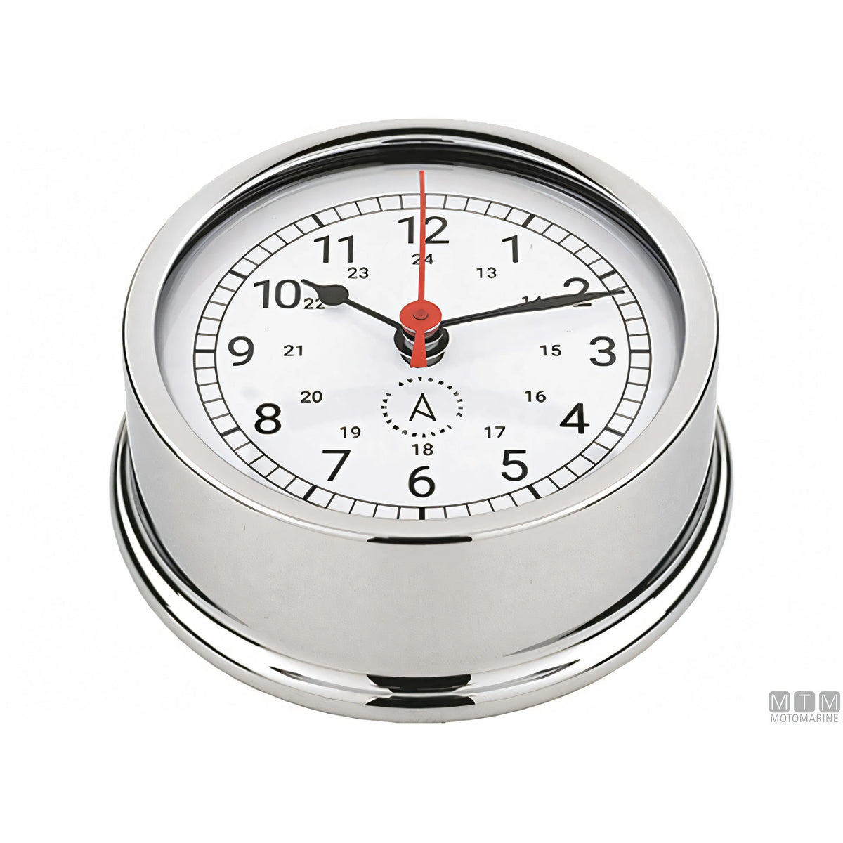 Strumento nautico Autonautic Classic Chrome in ottone cromato — Orologio 95 mm