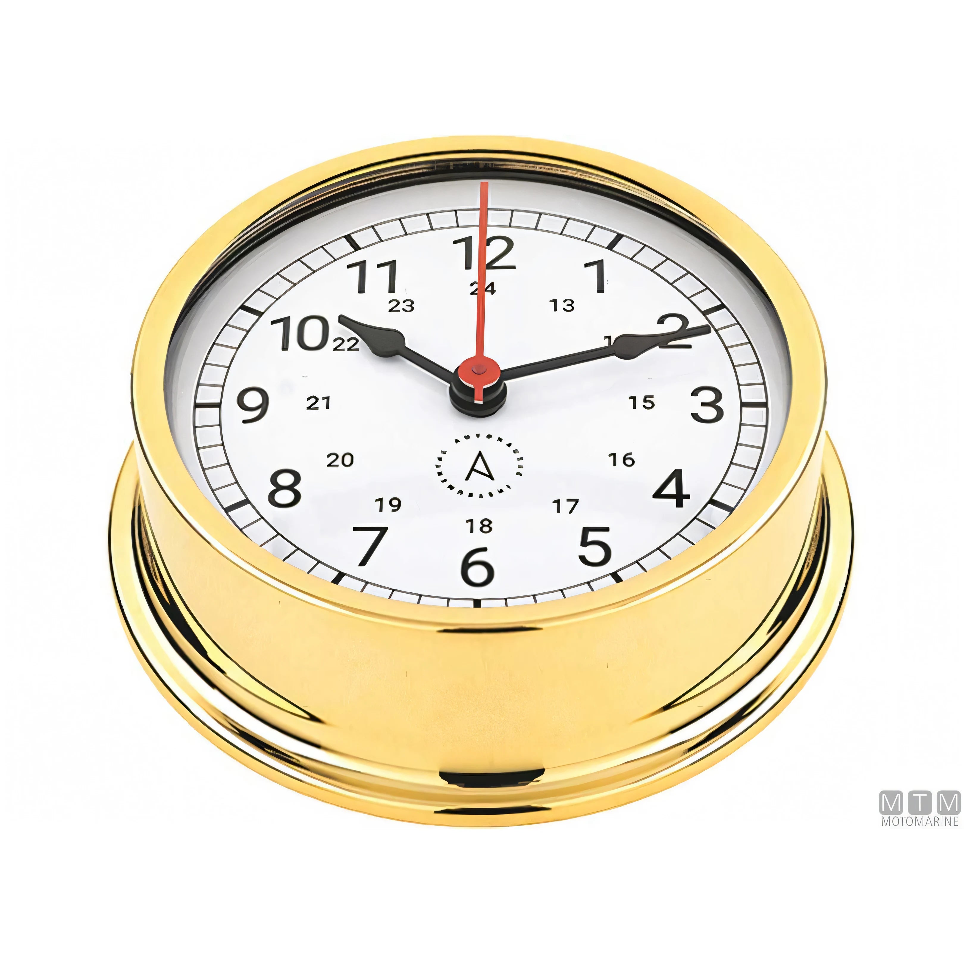 Autonautic strumento meteo nautico ottone lucido — Orologio Pacific 120mm