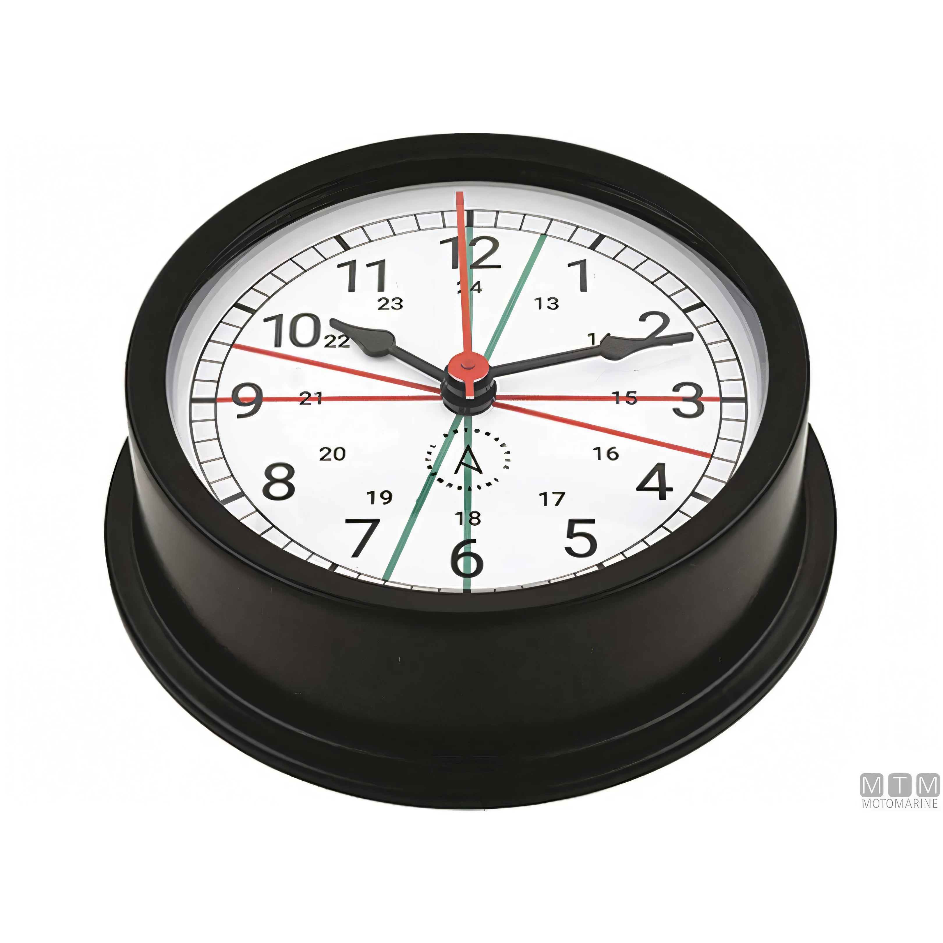 Autonautic strumento meteo Matt Black alluminio nero — Orologio silenzio radio Pacific 120mm