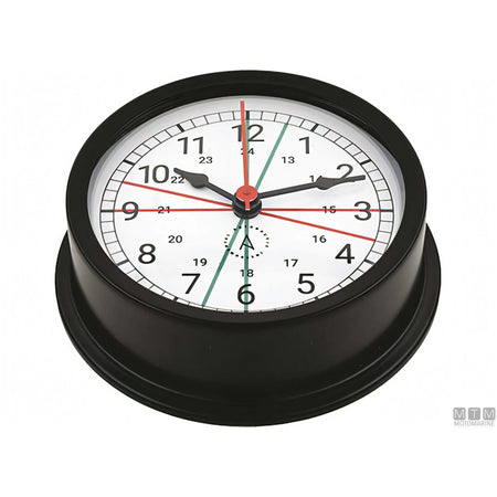 Autonautic strumento meteo Matt Black alluminio nero — Orologio silenzio radio Pacific 120mm