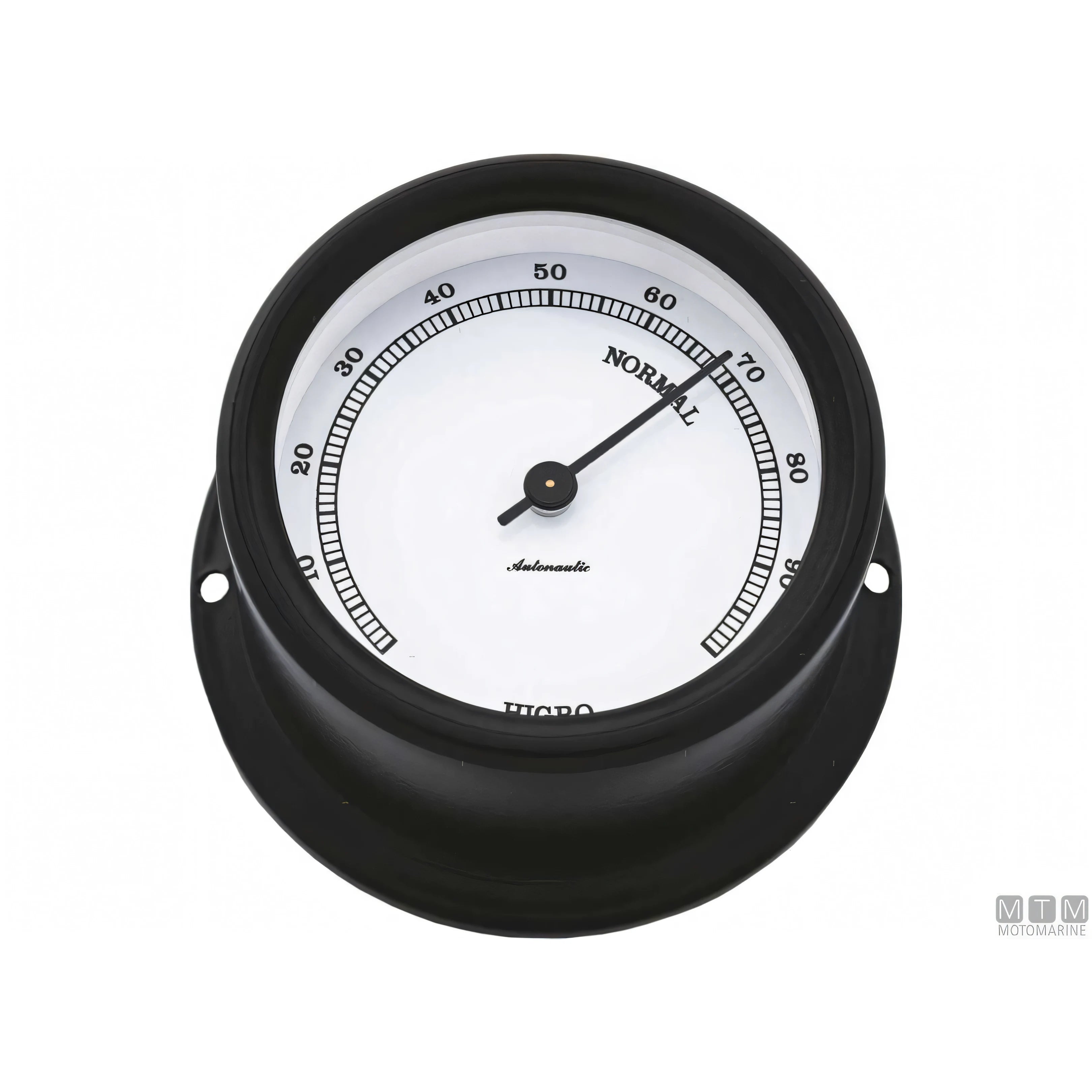 Autonautic strumento meteo Matt Black alluminio nero — Igrometro Minor 72mm