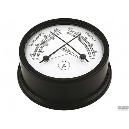 Autonautic strumento meteo Matt Black alluminio nero — Termo-Igrometro Atlantic 95mm
