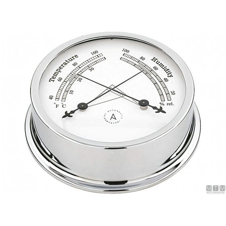Strumento nautico Autonautic Classic Chrome in ottone cromato — Termo-Igrometro 120 mm
