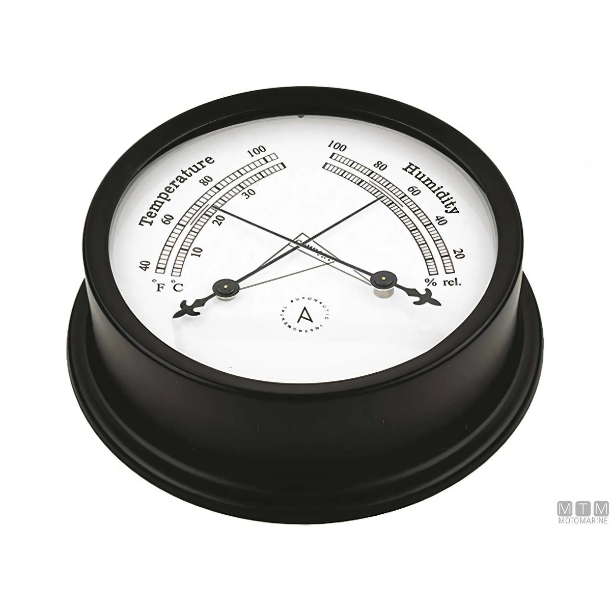 Autonautic strumento meteo Matt Black alluminio nero — Termo-Igrometro Pacific 120mm