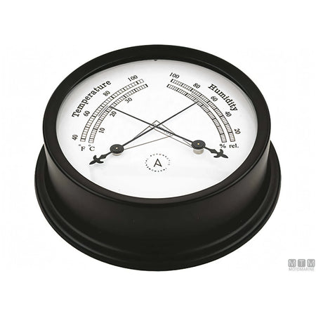 Autonautic strumento meteo Matt Black alluminio nero — Termo-Igrometro Pacific 120mm