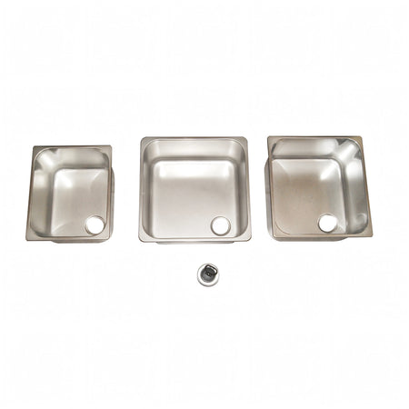 Lavello nautico in acciaio inox lucidato a specchio