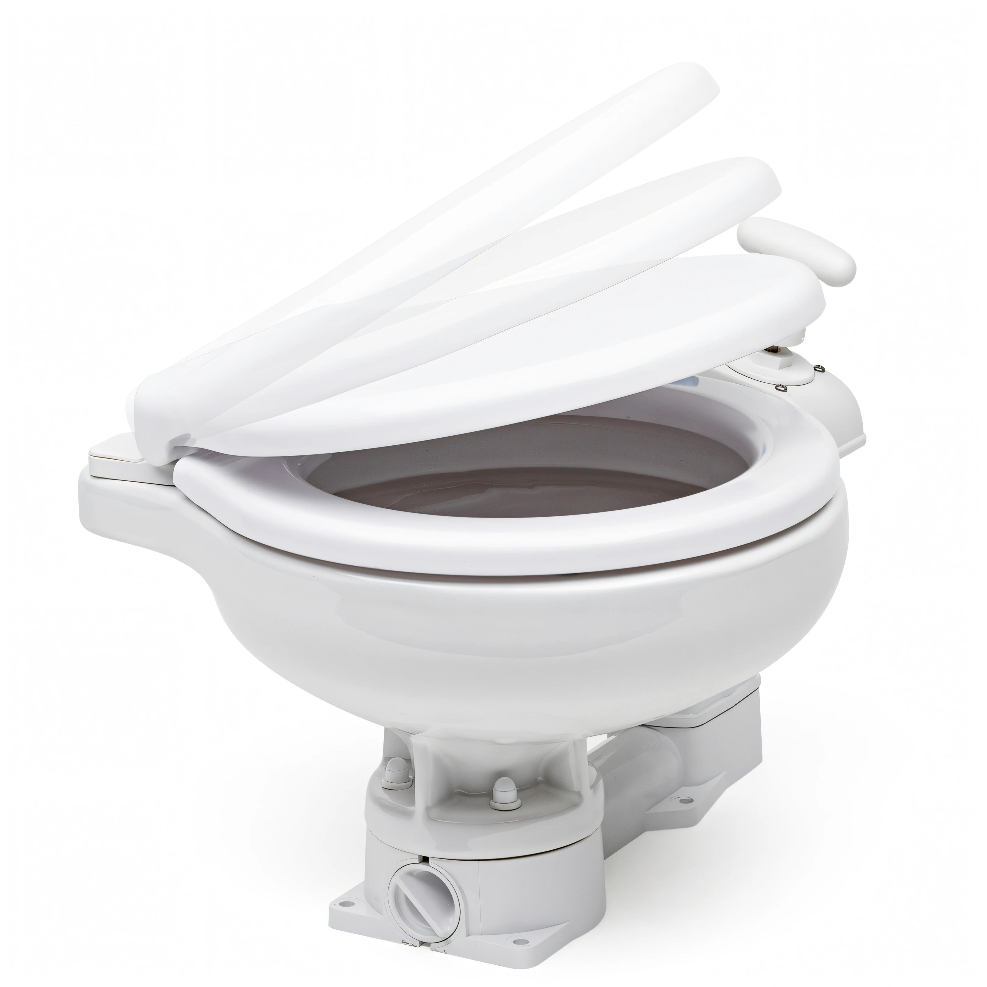 WC manuale Ocean Technologies in porcellana bianca