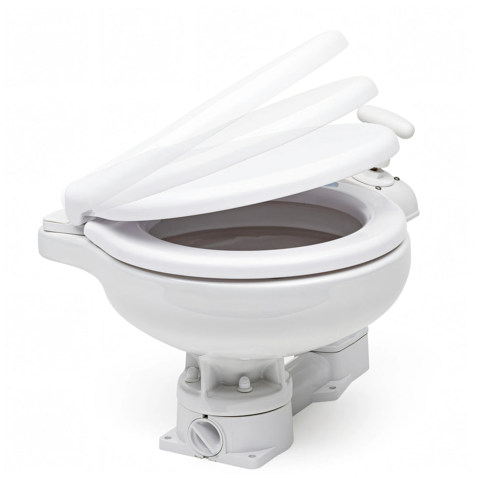 WC manuale Ocean Technologies in porcellana bianca