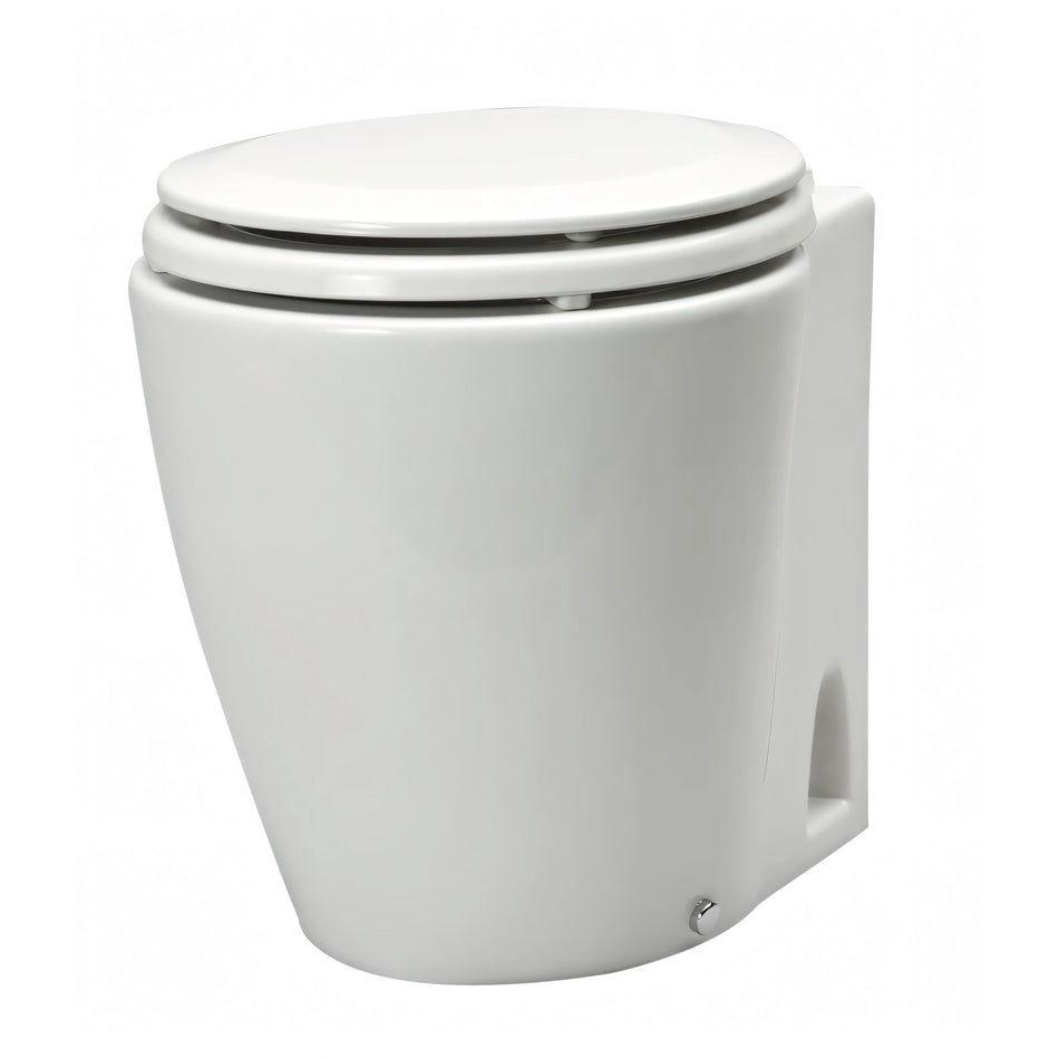 WC elettrico Laguna in porcellana bianca di Ocean Technologies