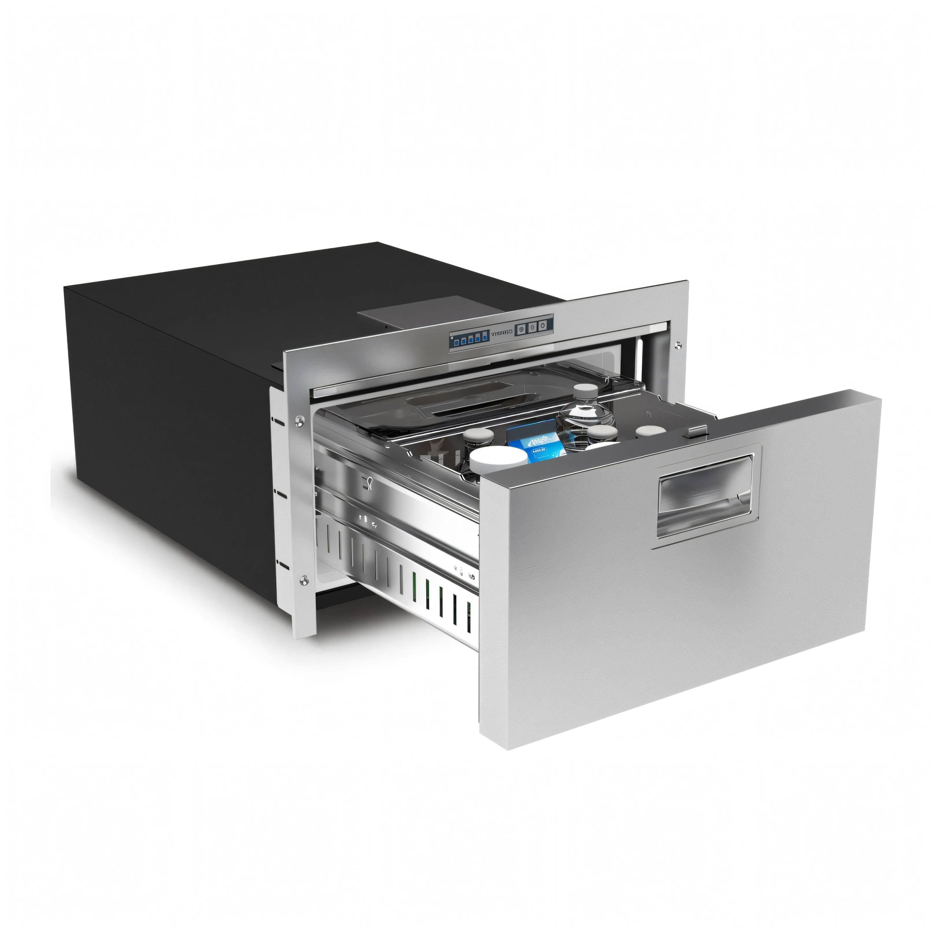 Frigo Vitrifrigo DW35 RFX, cassetto aperto