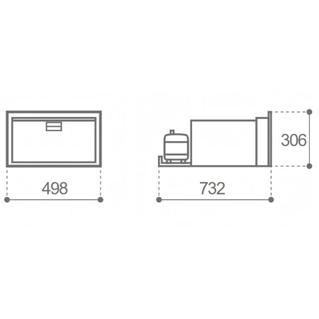 Frigo Vitrifrigo DW35 RFX, unità refrigerante esterna