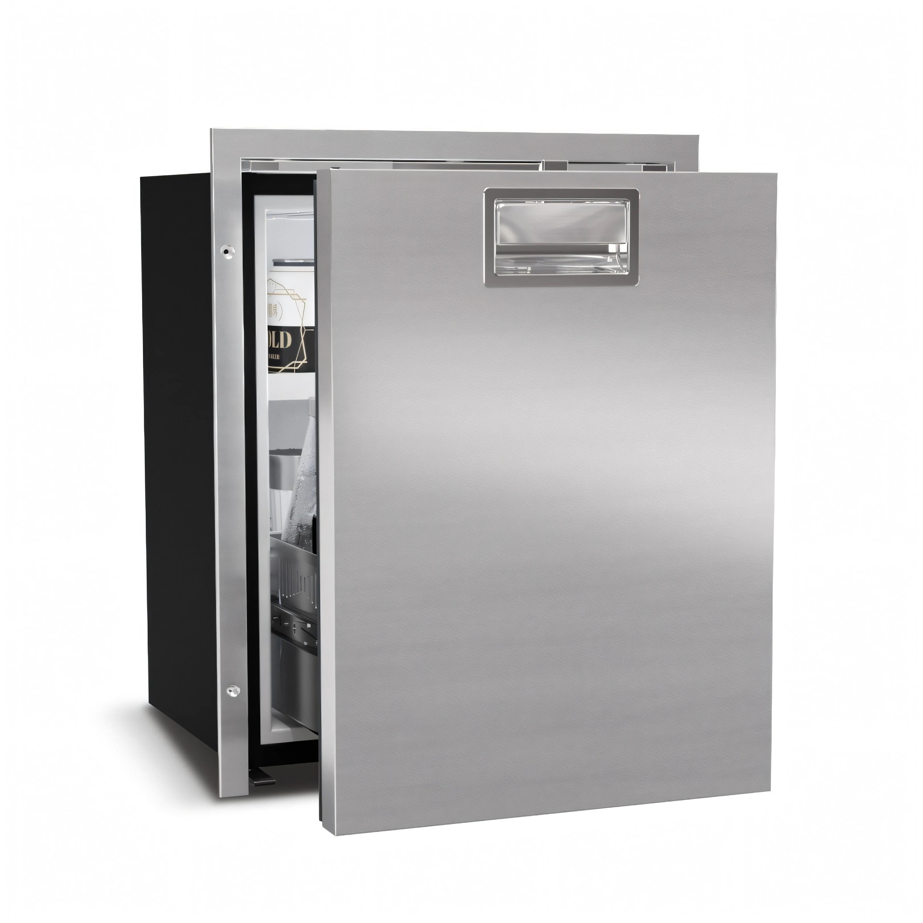 Frigorifero Vitrifrigo DW in acciaio inox con apertura a cassetto