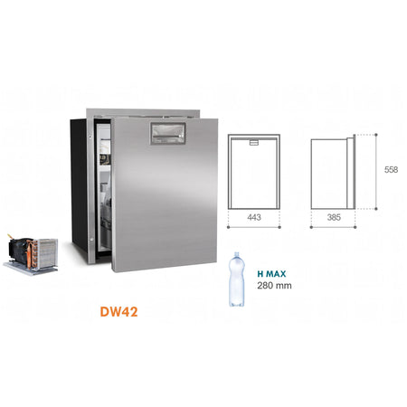 Frigorifero Vitrifrigo DW, cassetto aperto