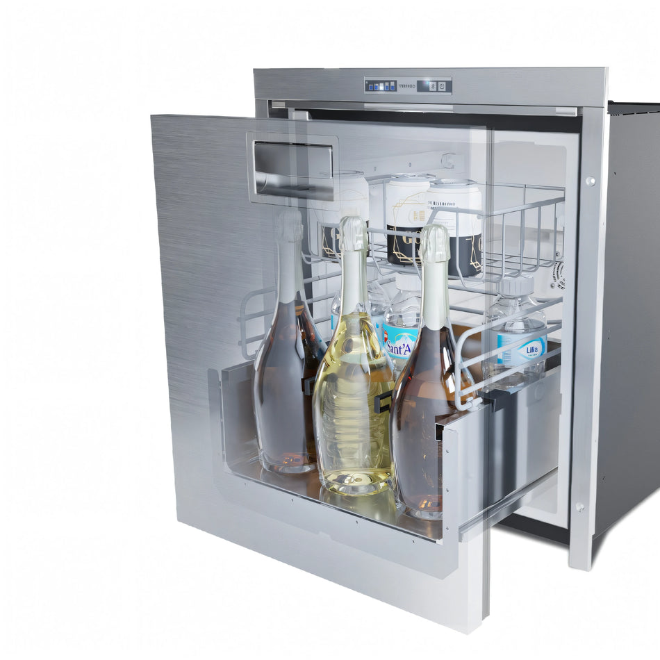 Frigorifero bevande Vitrifrigo DW Drinks a cassetto in acciaio inox