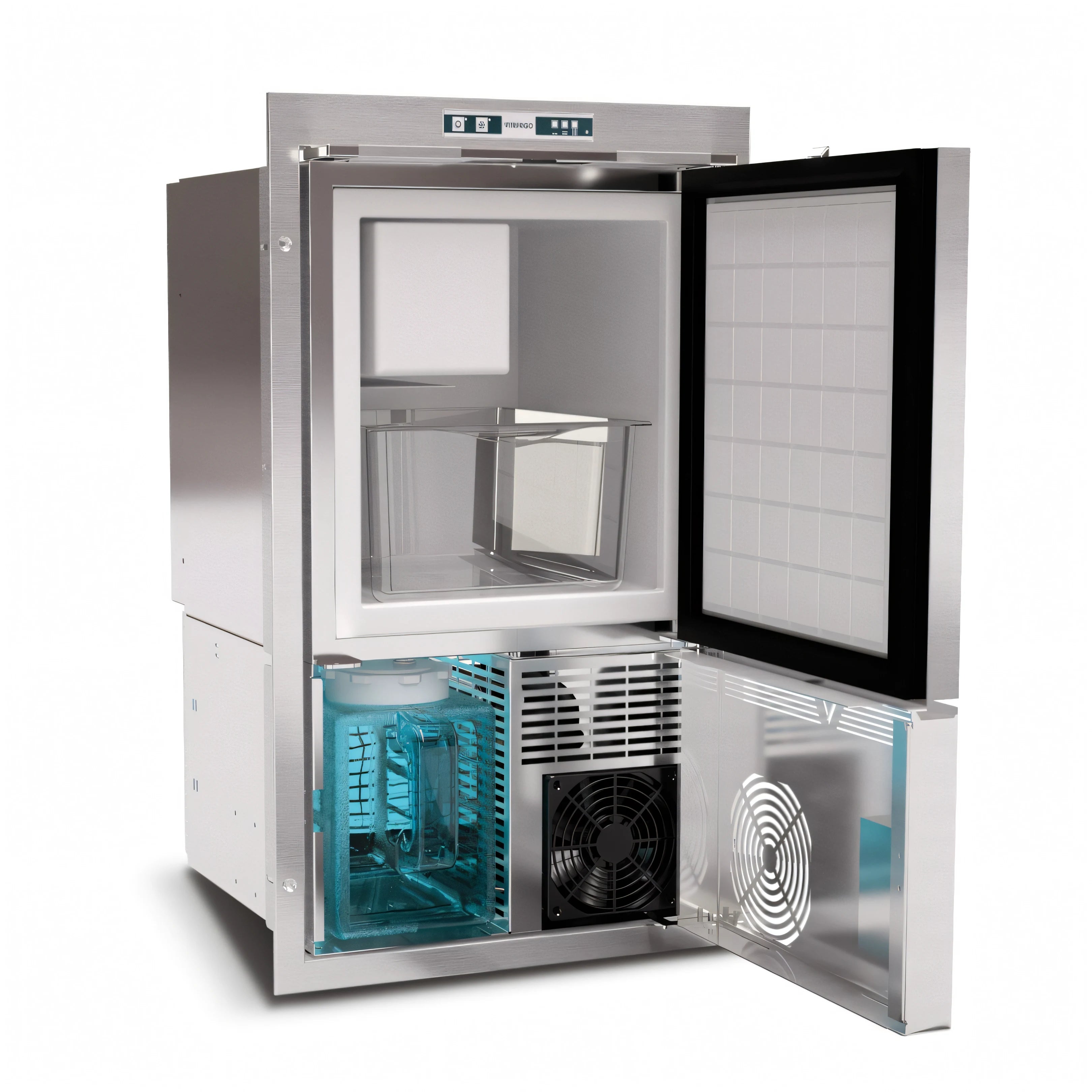 Fabbricatore di ghiaccio Vitrifrigo Ice Maker Refill in acciaio inox