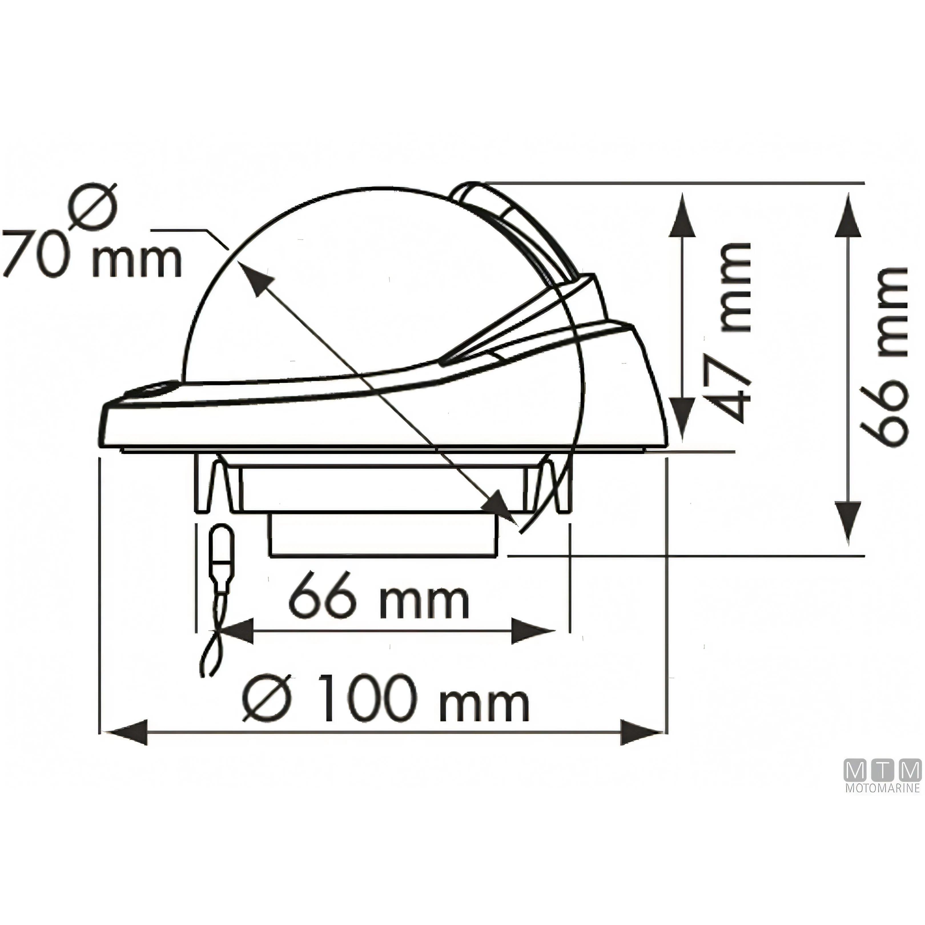 Bussola Plastimo Offshore 75 — Bianca