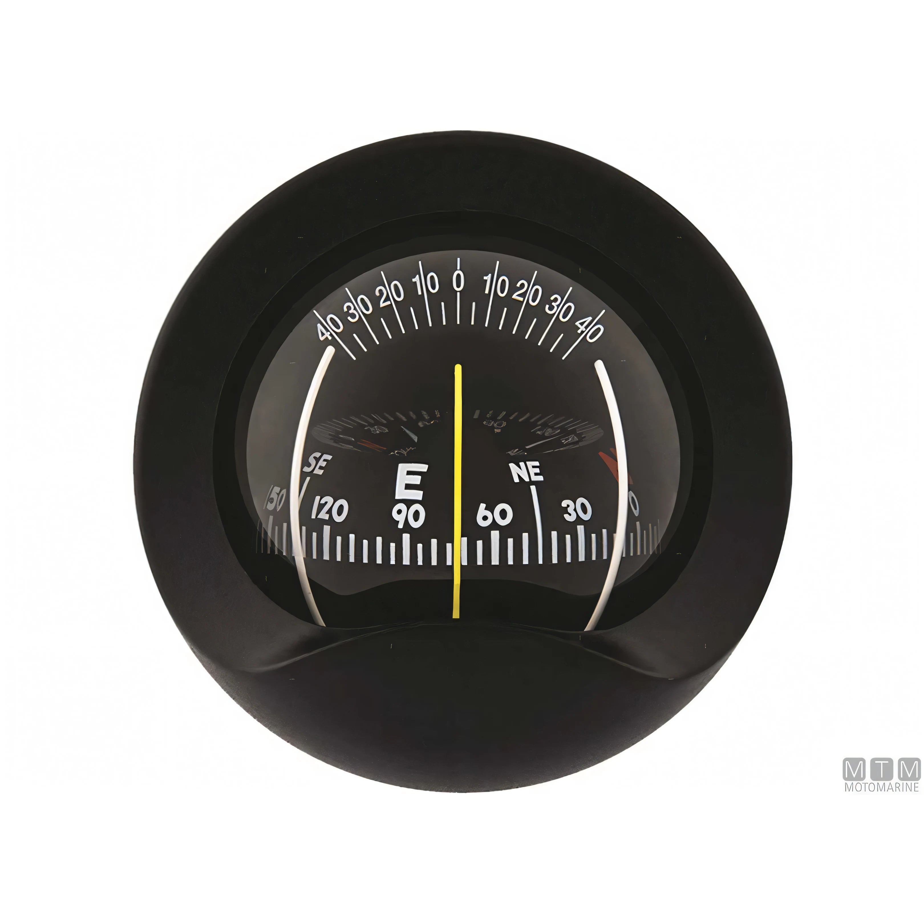 Bussola Autonautic C9 a incasso verticale, rosa 85mm — Nera
