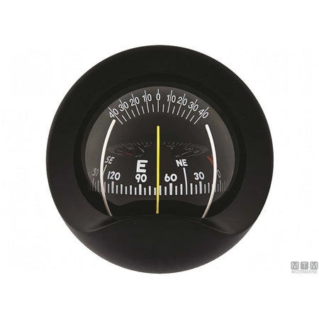 Bussola Autonautic C9 a incasso verticale, rosa 85mm — Nera