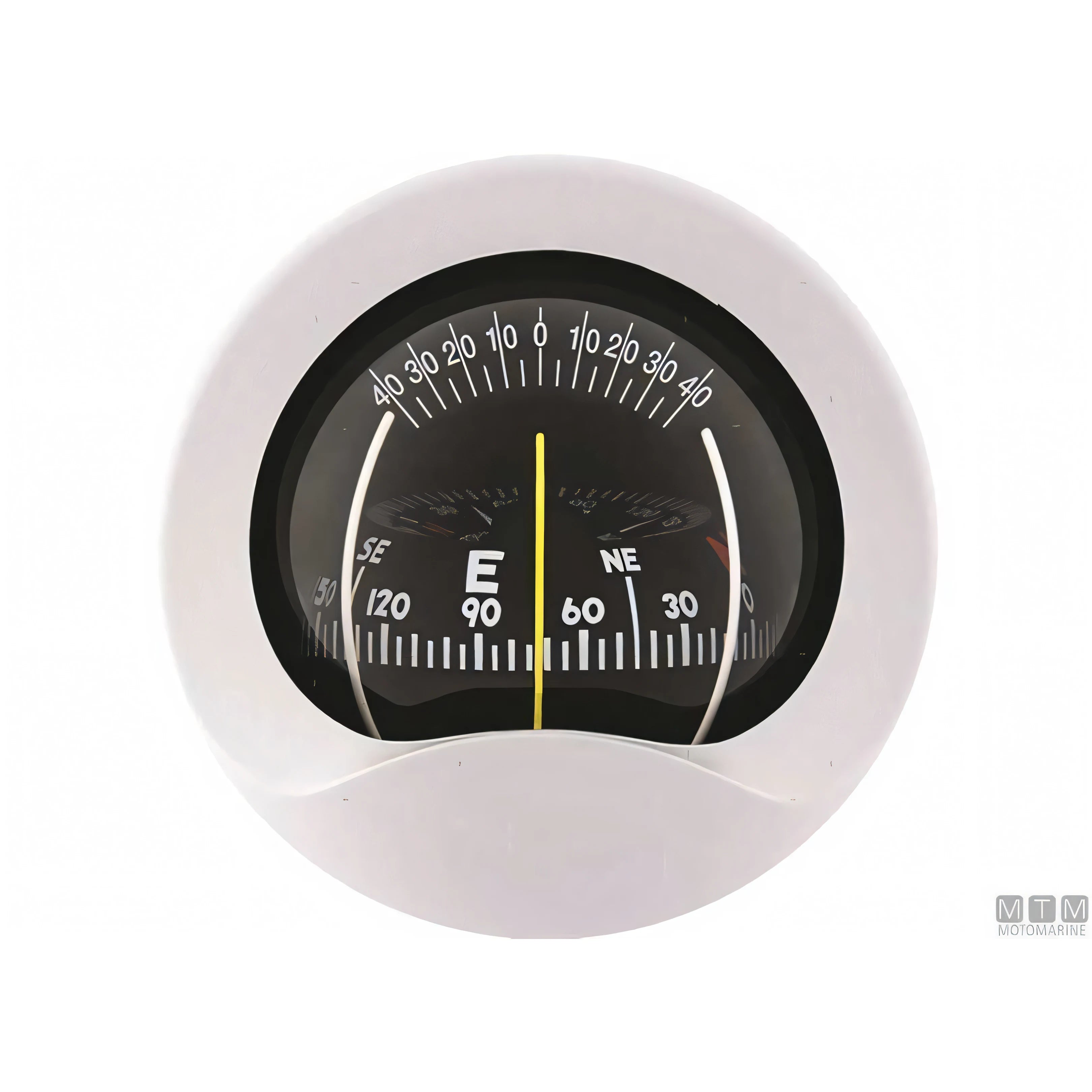Bussola Autonautic C9 a incasso verticale, rosa 85mm — Nera