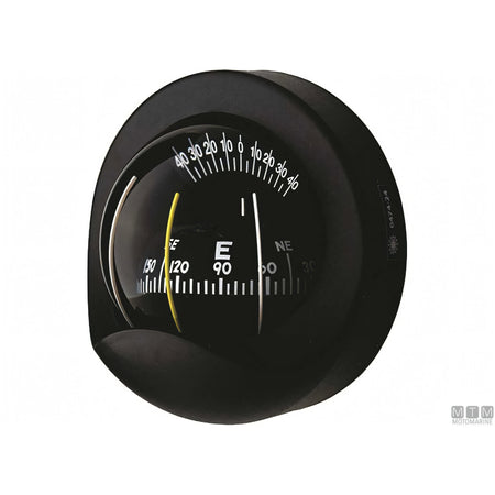 Bussola Autonautic C9 a incasso verticale, rosa 85mm — Nera