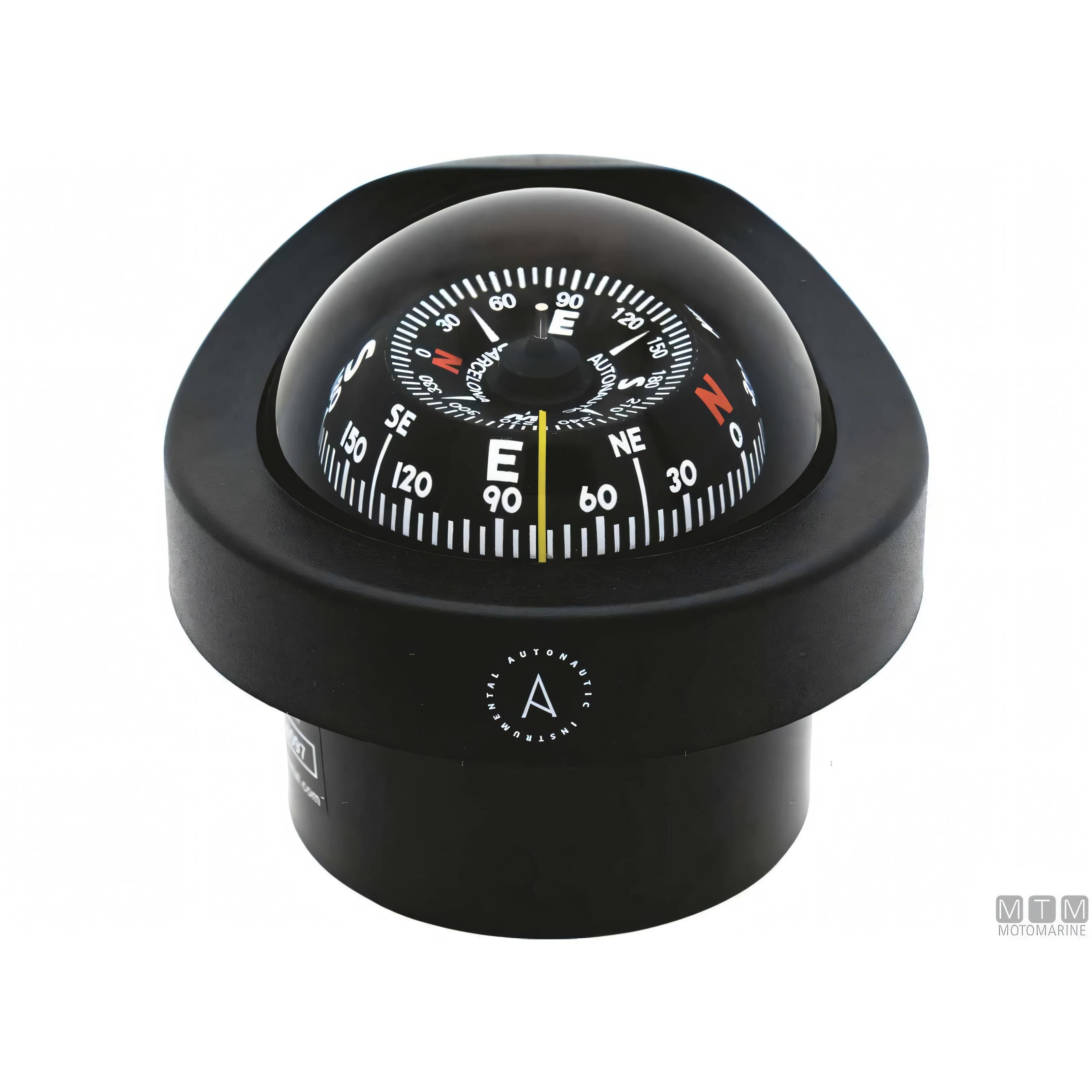 Autonautic bussola C12/110 a incasso — Nera