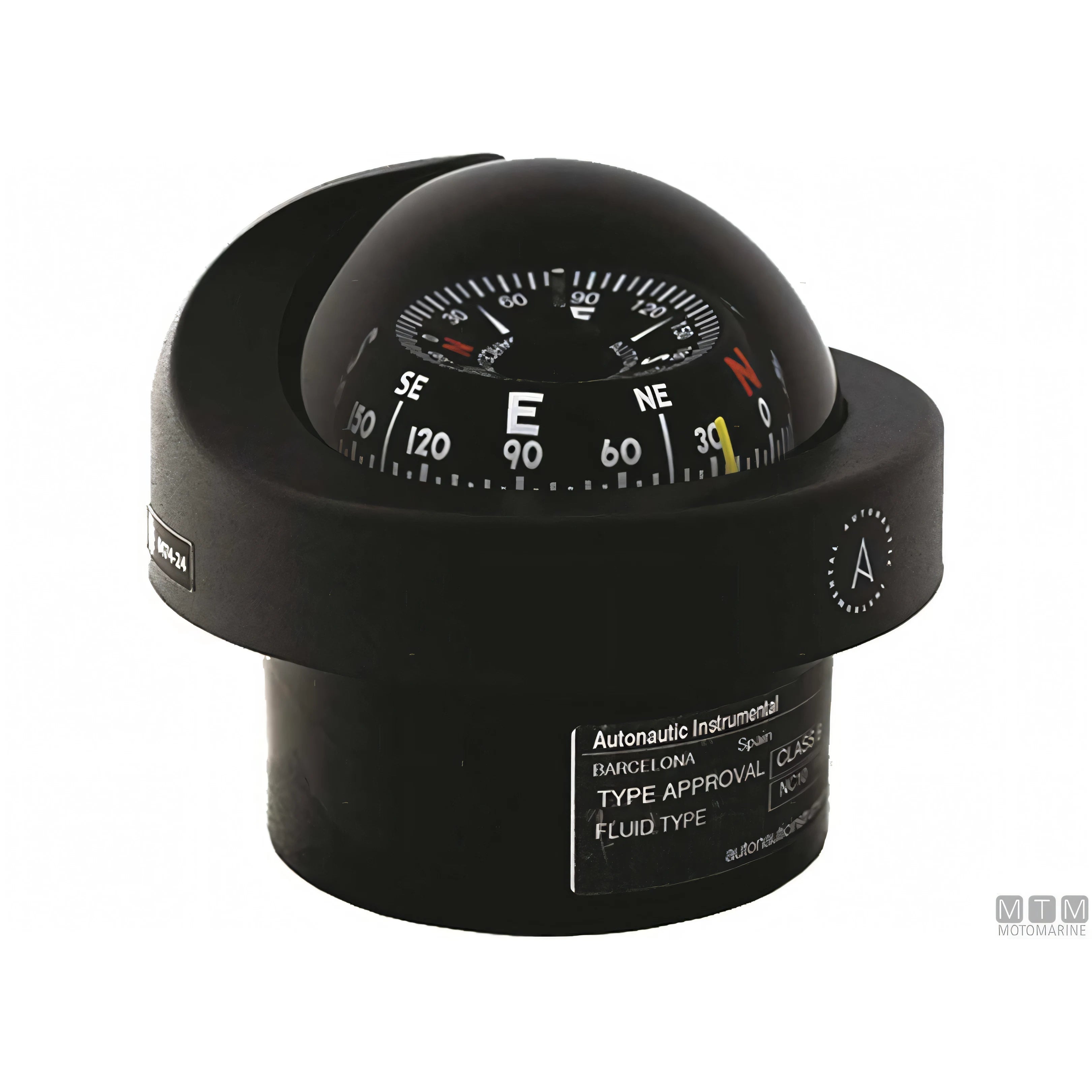 Autonautic bussola C12/110 a incasso — Nera