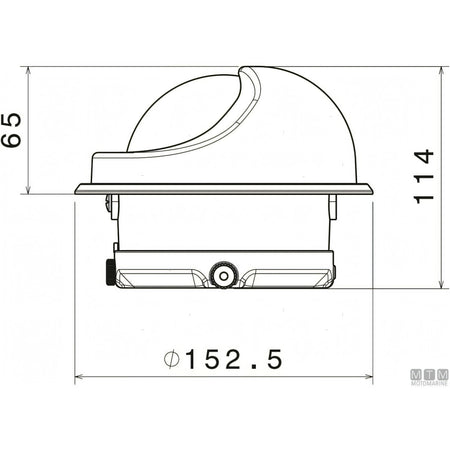 Bussola Autonautic C15/150 rosa 100mm nera — Nera