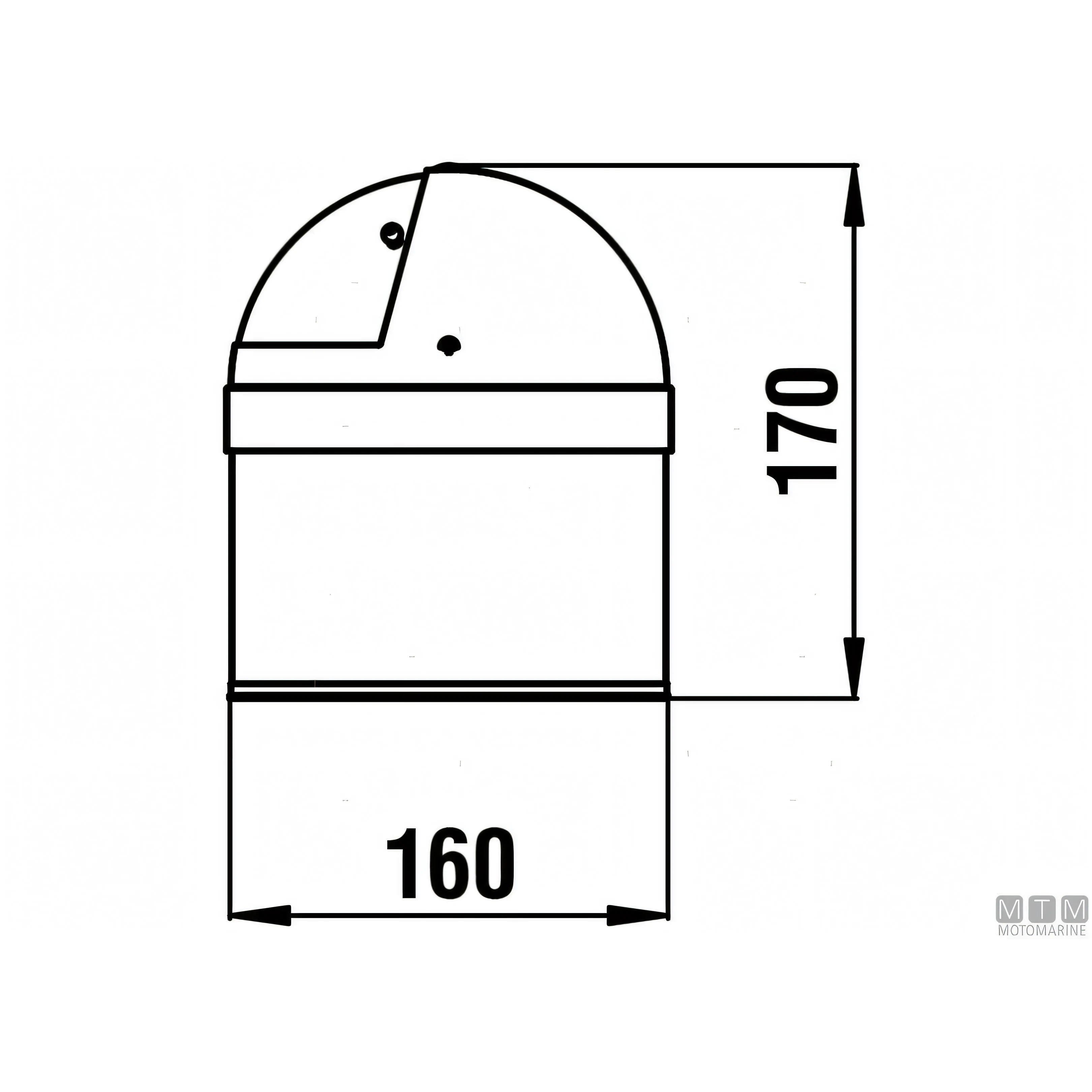 Riviera Bussola Urania BU7 acciaio inox — Normale