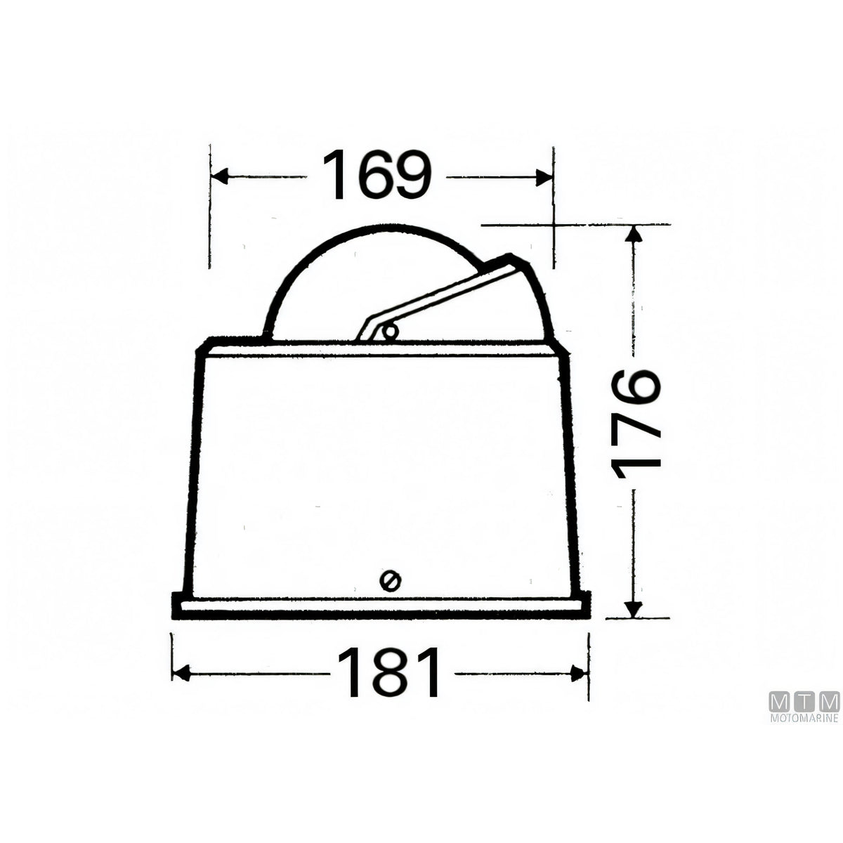 Bussola nautica Riviera White Star BW4 — Nera