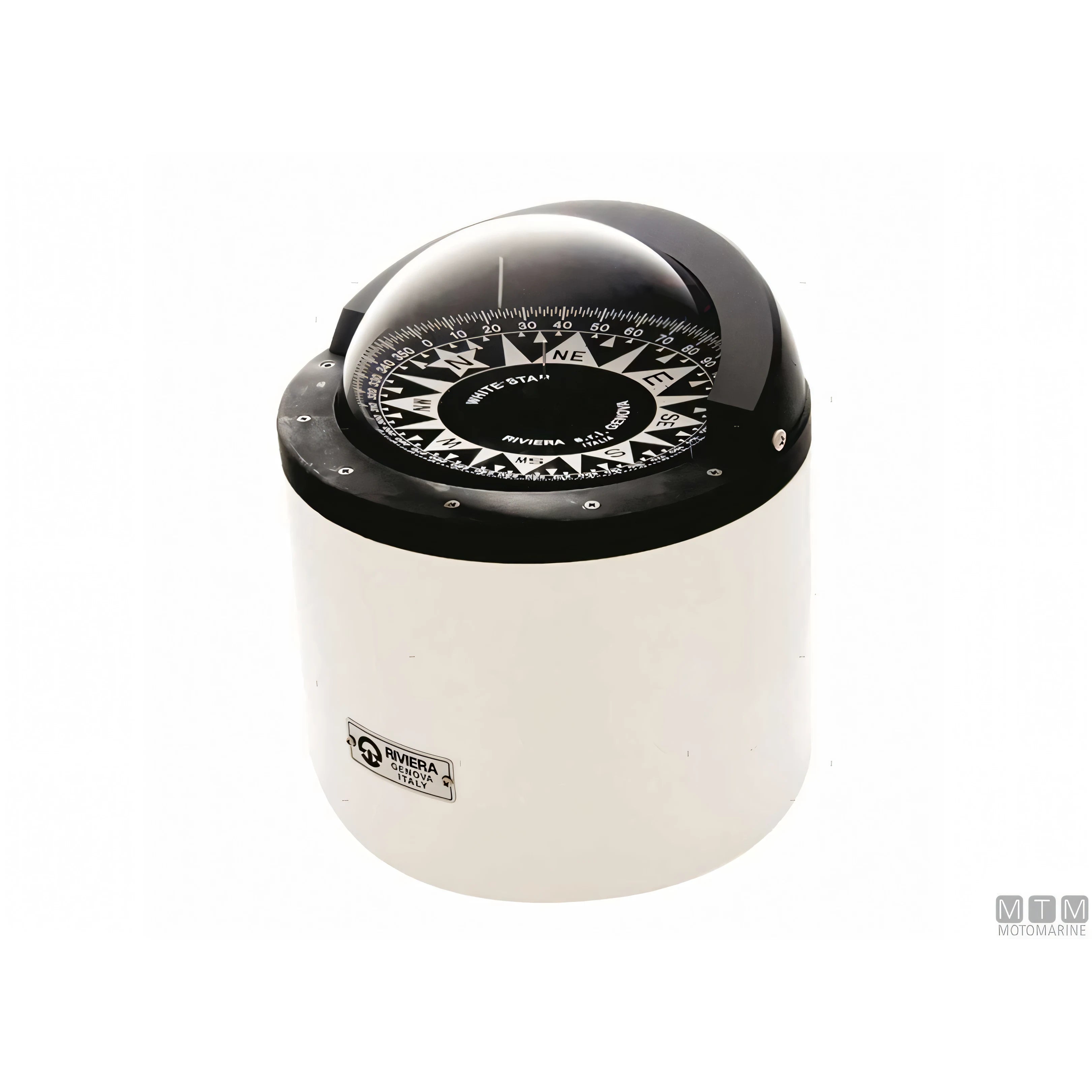 Bussola nautica Riviera White Star B6W5 rosa graduata bianca — 2° - Bianca