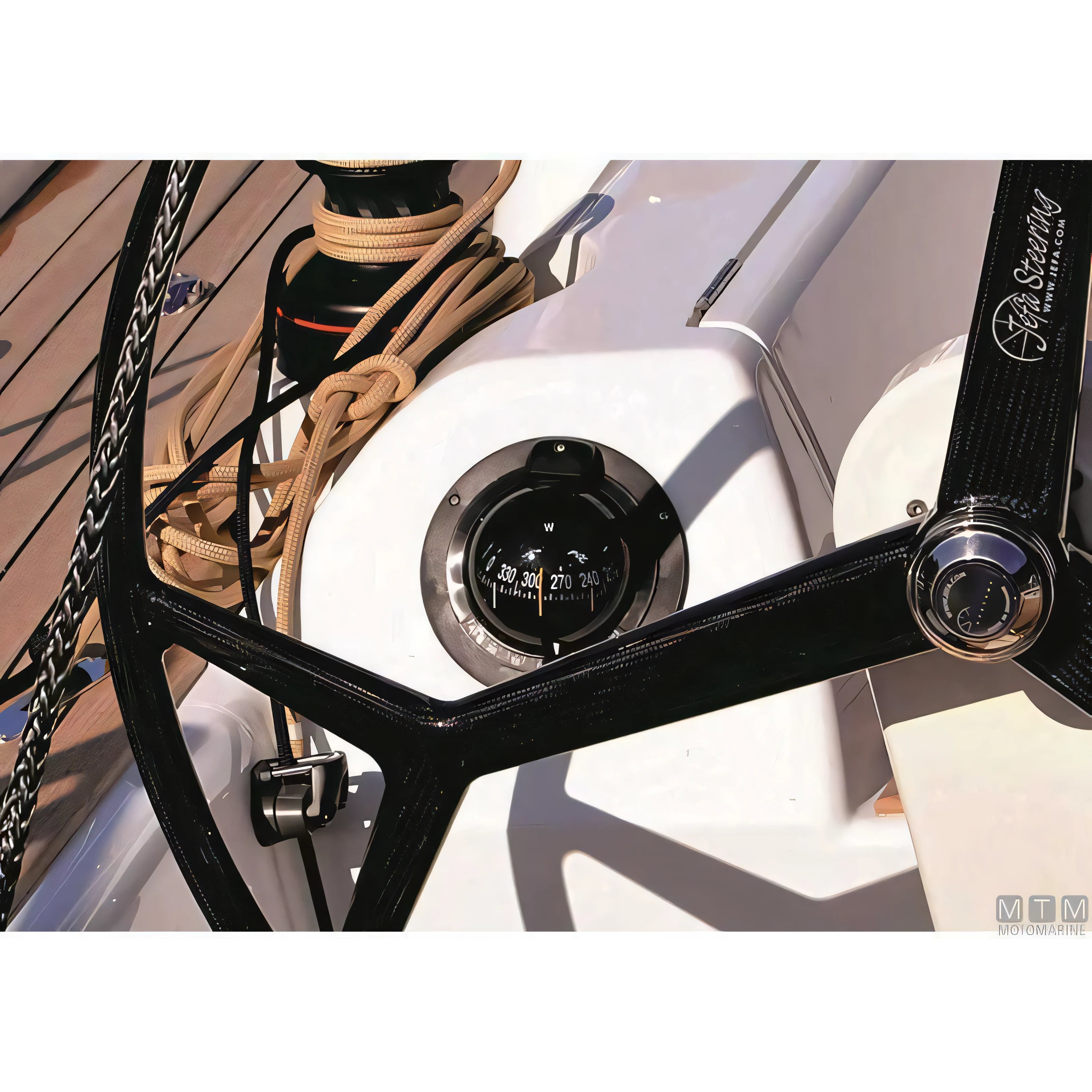 Riviera Pegasus 4-BP2 bussola verticale — Cornice Nera, Rosa Nera