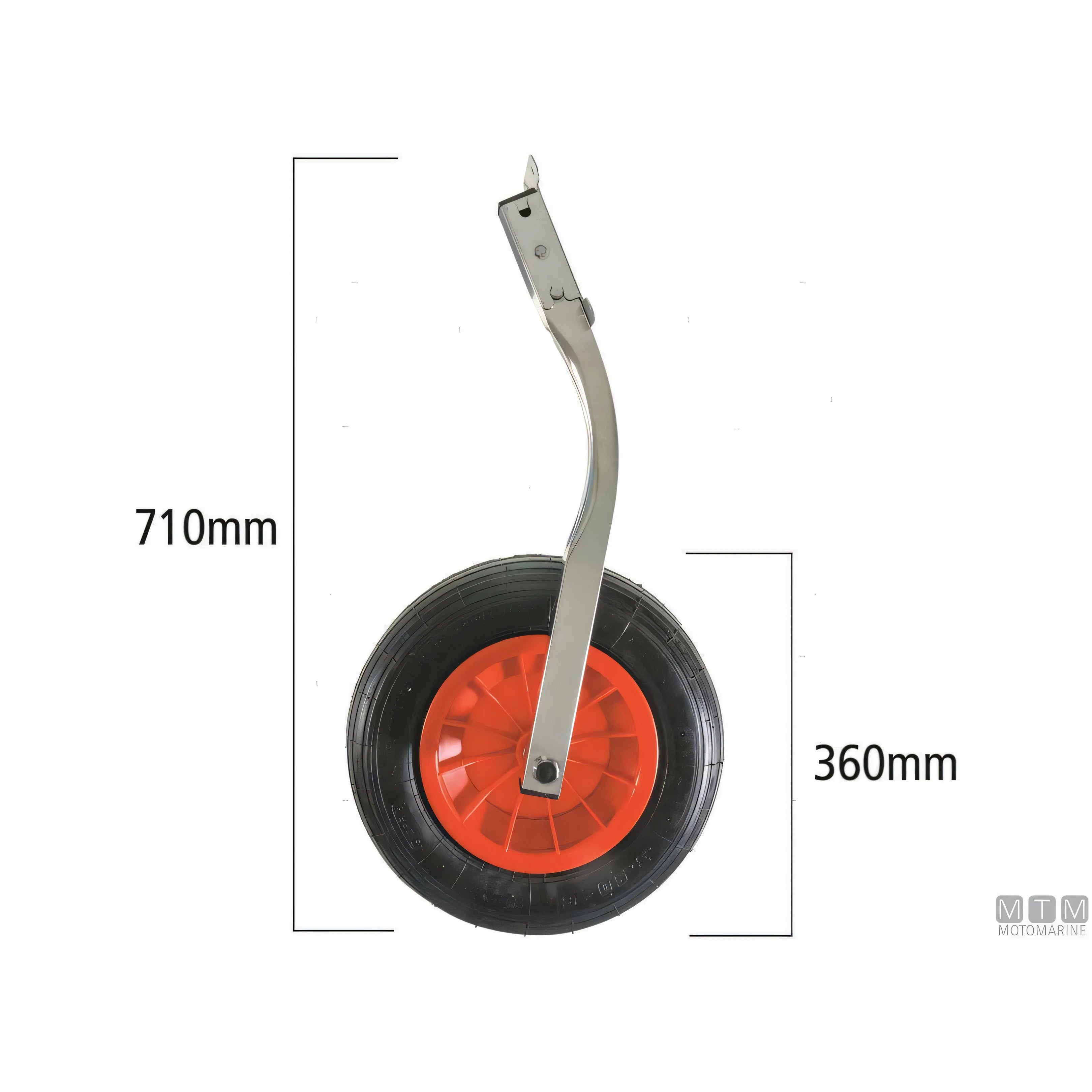 Motomarine ruote alaggio di poppa in acciaio inox — 150 Kg